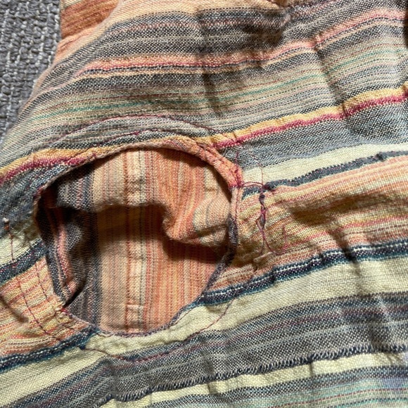 Strappy Cotton tie dye dip dye knee length dress from India women’s size small - Picture 4 of 8